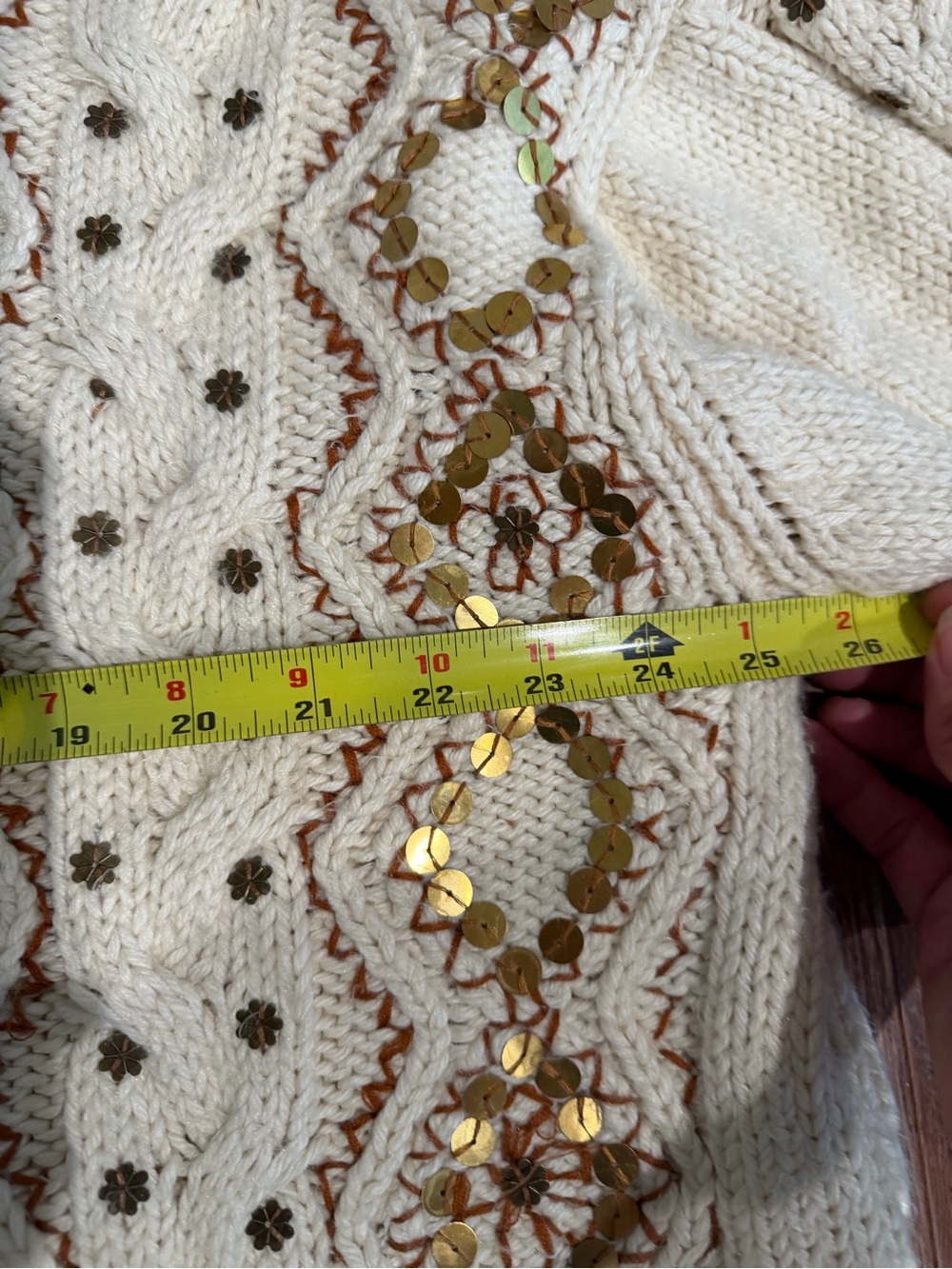 Free People Gilded Cable Sweater - Picture 9 of 11